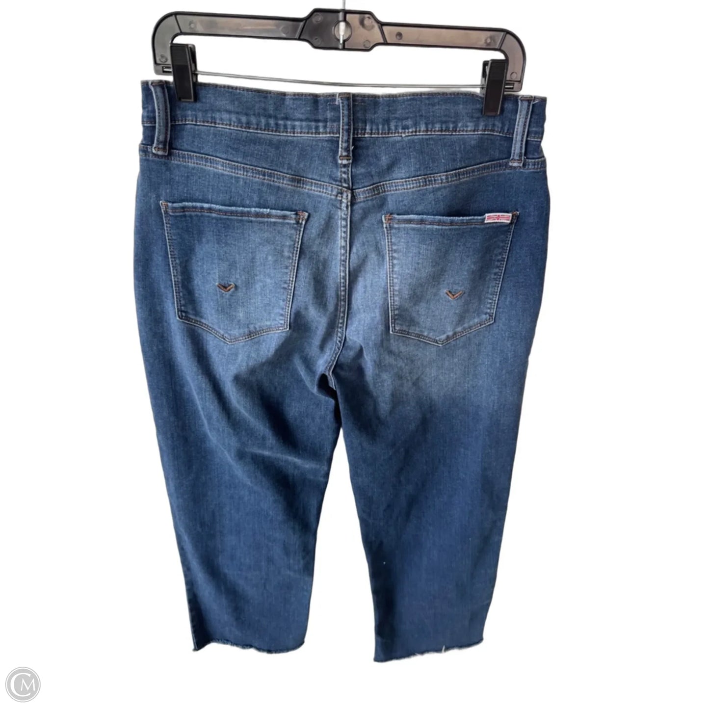Jeans Straight By Hudson In Blue Denim, Size: 10