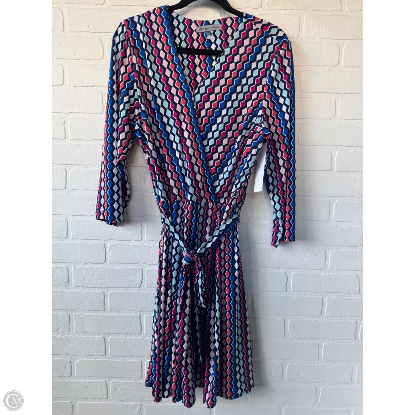 Dress Work By Dannyandnicole In Blue & Pink, Size: 1x