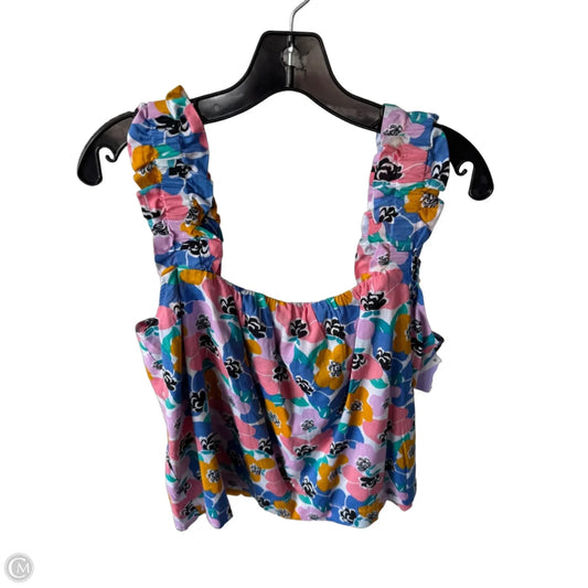 Top Sleeveless By On 34th In Blue & Pink, Size: L
