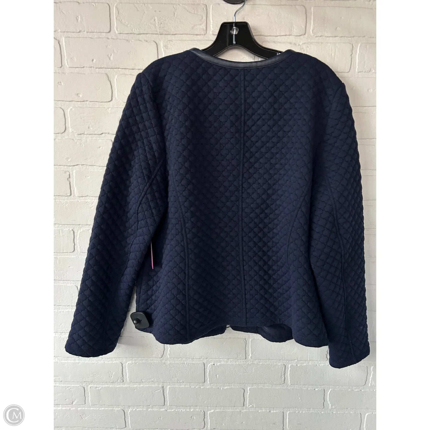 Jacket Puffer & Quilted By Chicos In Blue, Size: L