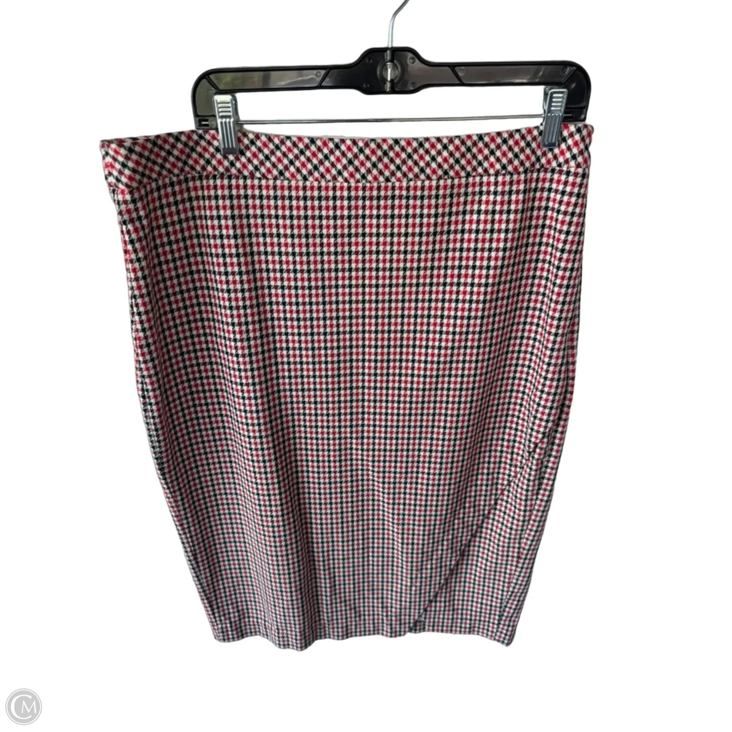 Skirt Midi By Banana Republic In Black & Red, Size: 14l