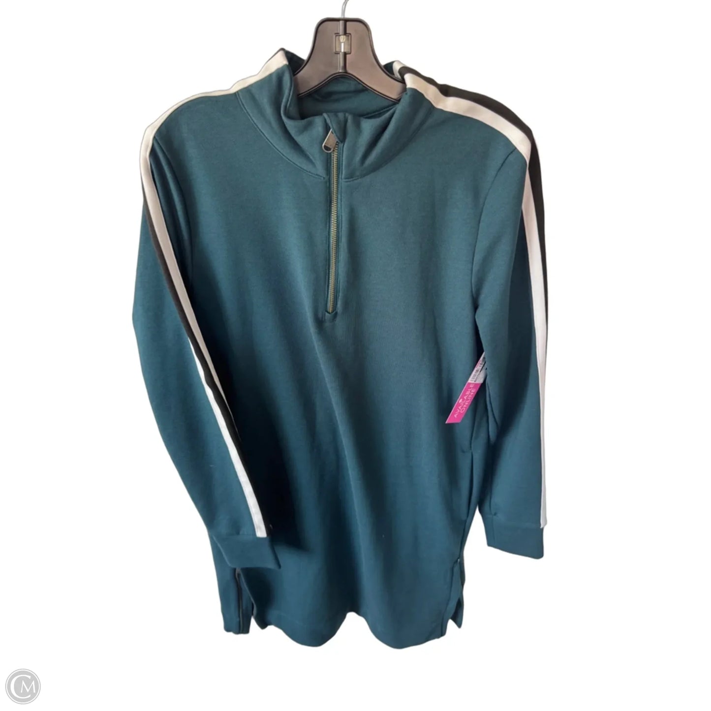Athletic Dress By Athleta In Green & White, Size: L