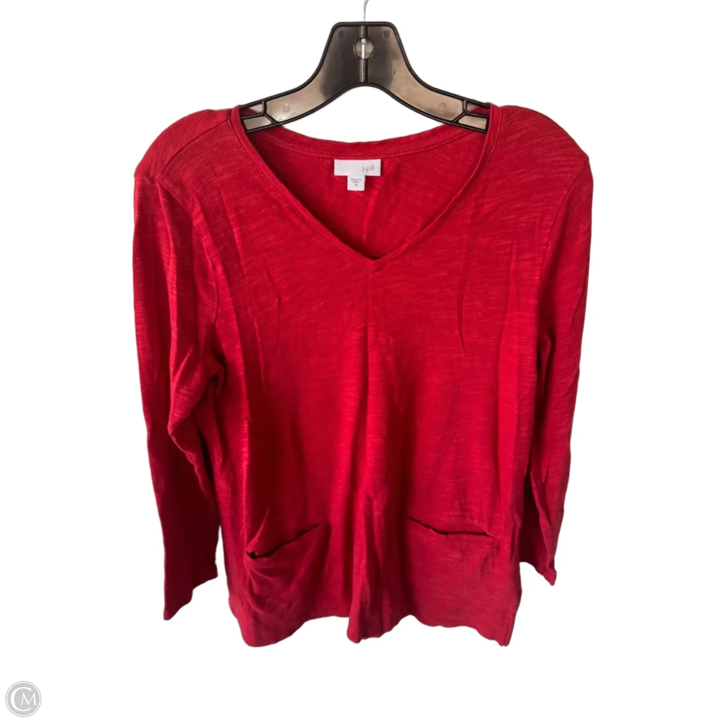 Top Long Sleeve By J. Jill In Red, Size: M