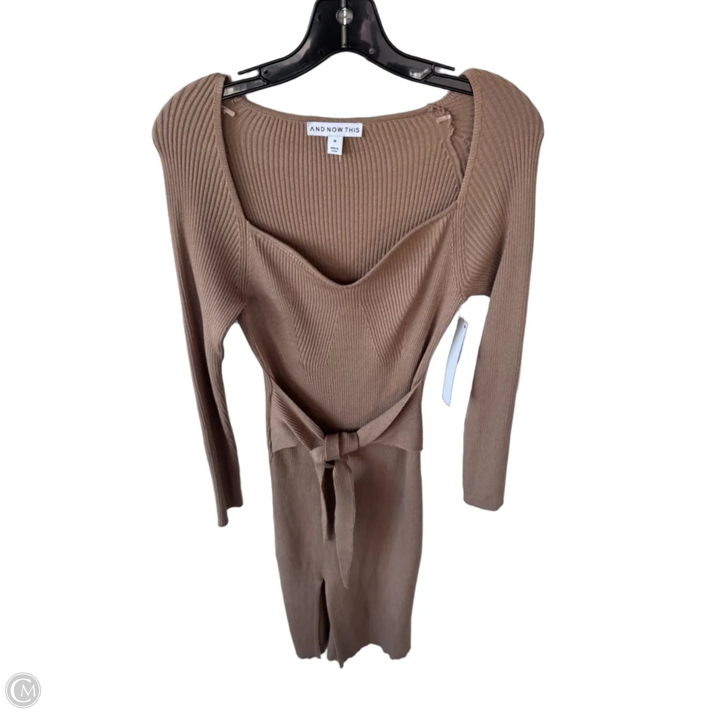 Dress Sweater By And Now This In Tan, Size: M