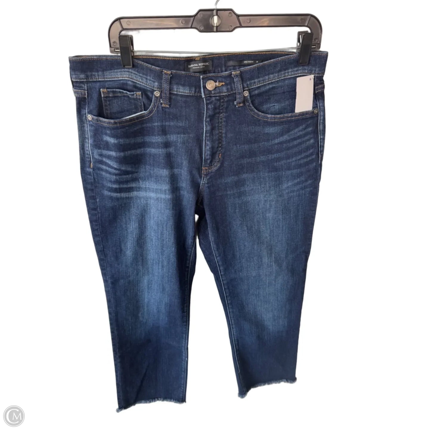 Jeans Boyfriend By Banana Republic In Blue Denim, Size: 12