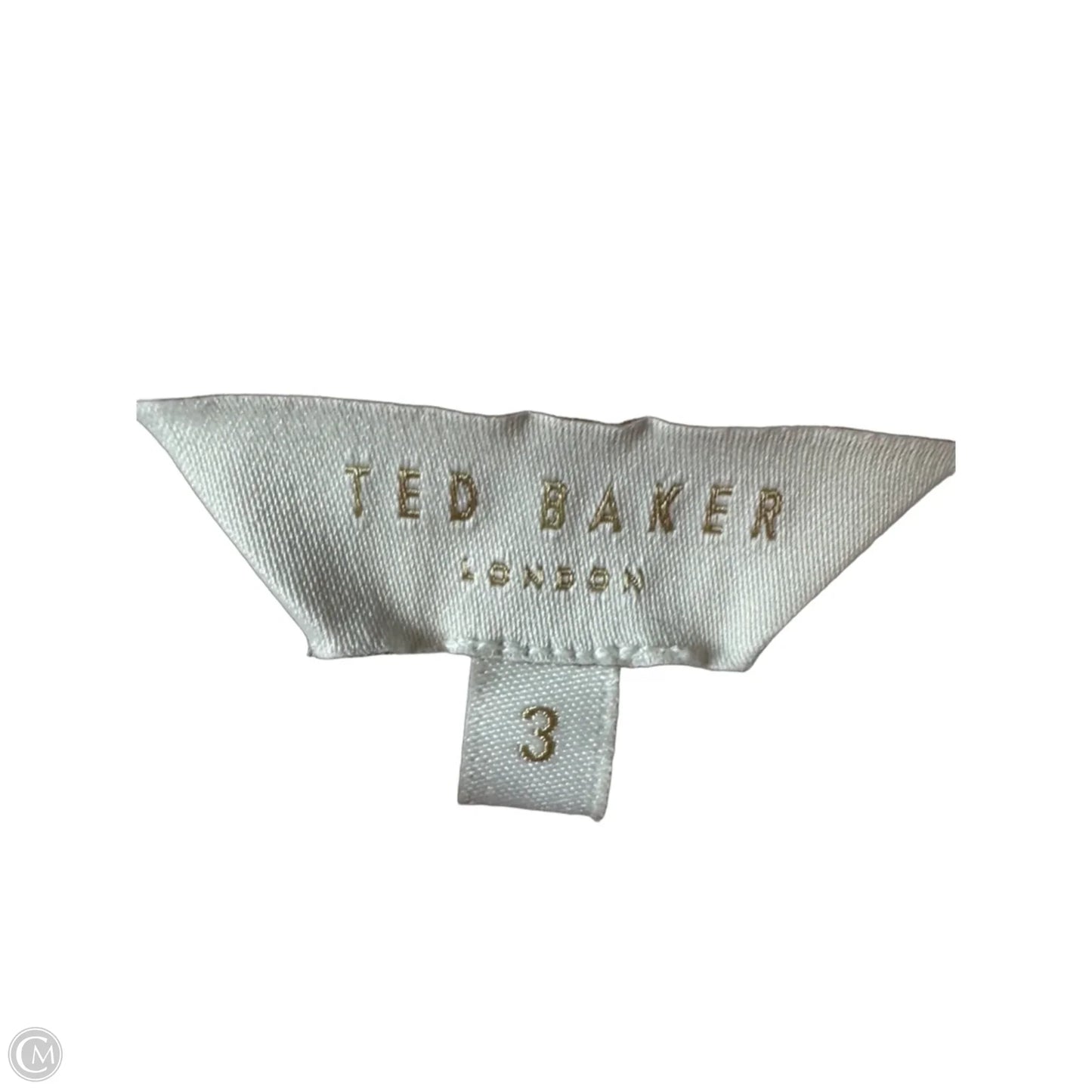 Top Short Sleeve By Ted Baker In Pink & Tan, Size: 8