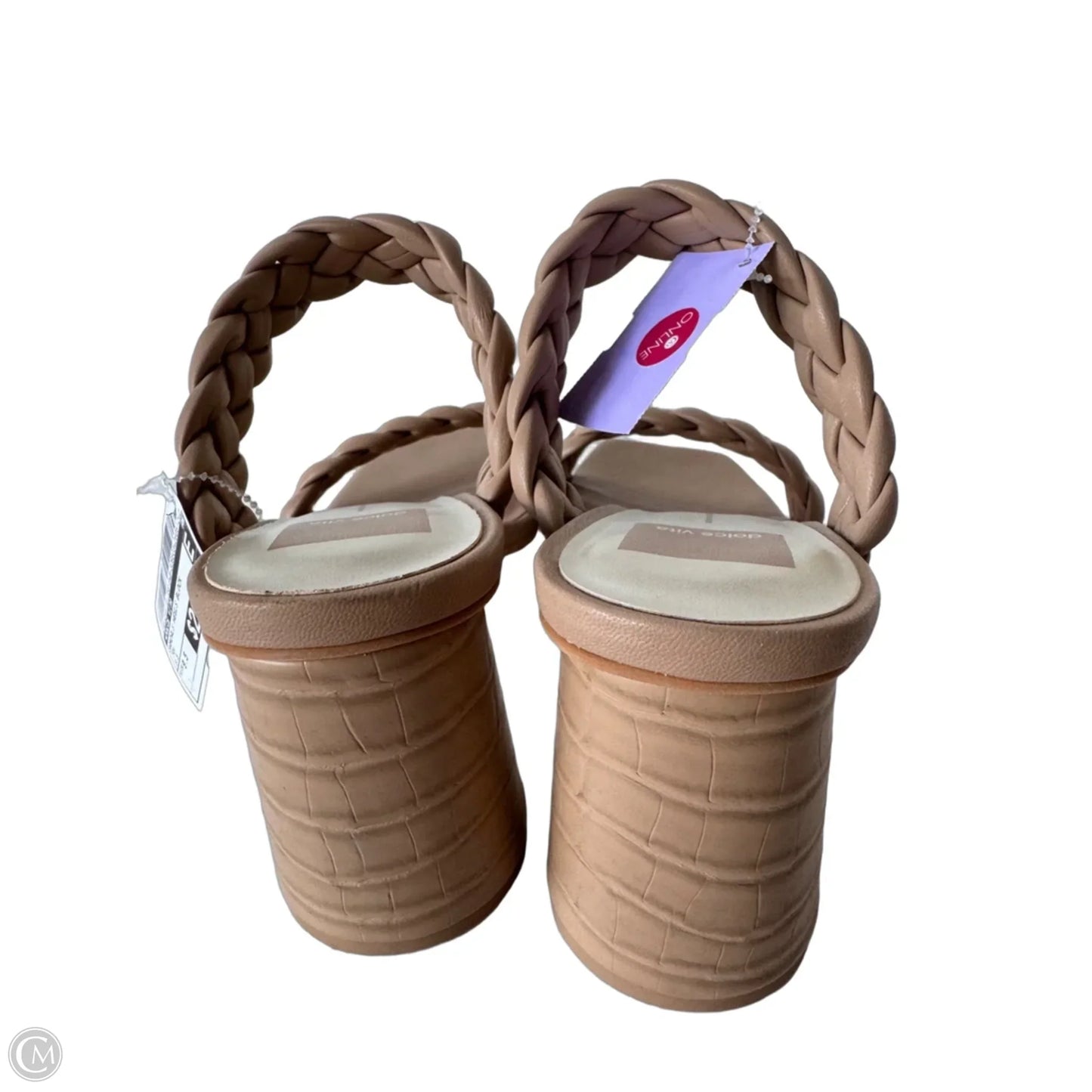 Sandals Heels Block By Dolce Vita In Tan, Size: 9.5