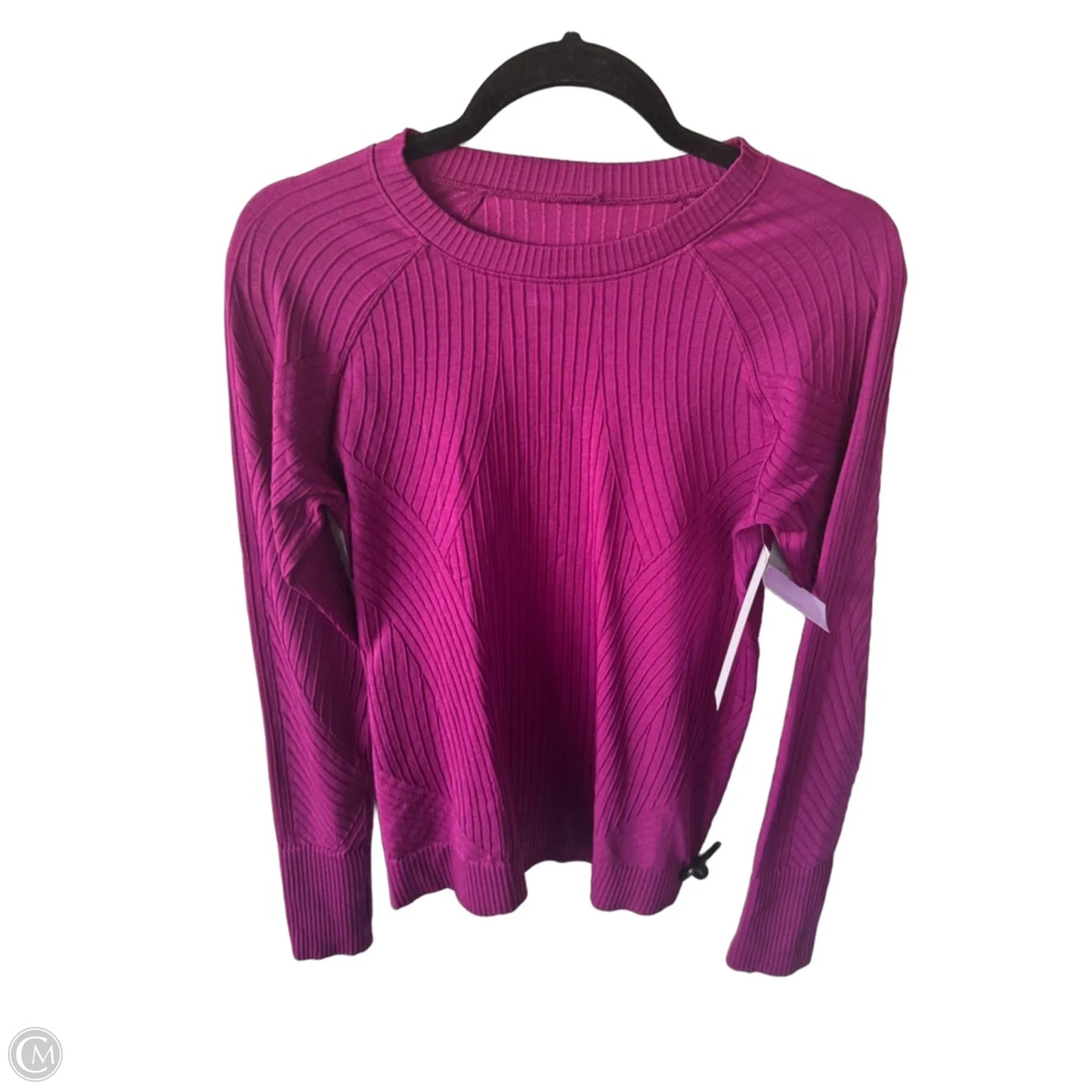 Athletic Top Long Sleeve Crewneck By Lululemon In Purple, Size: M