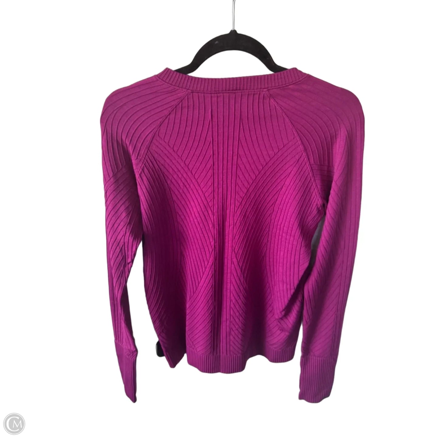 Athletic Top Long Sleeve Crewneck By Lululemon In Purple, Size: M