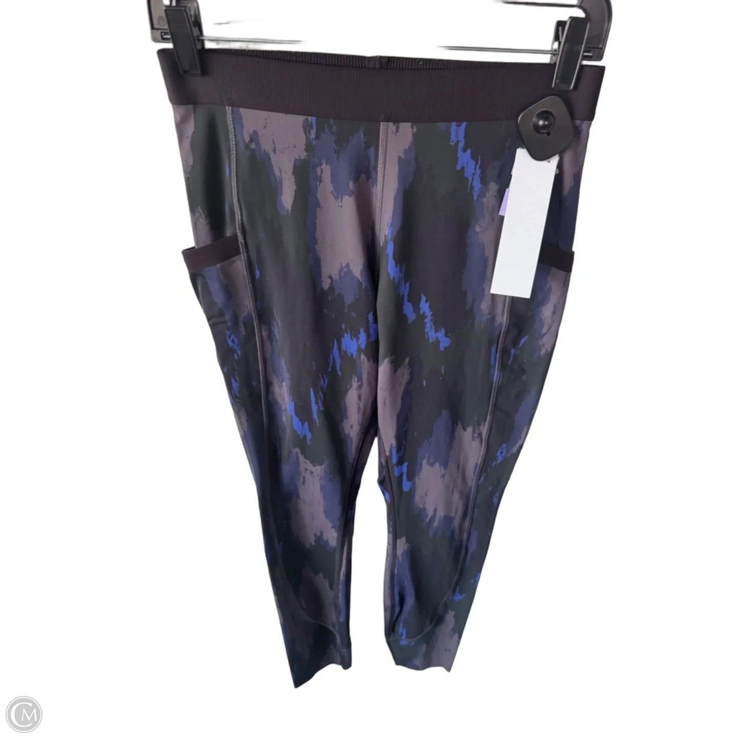 Athletic Leggings By Lululemon In Black & Purple, Size: 8
