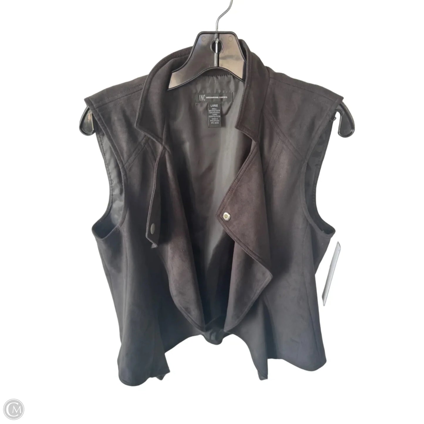 Vest Other By Inc In Black, Size: L