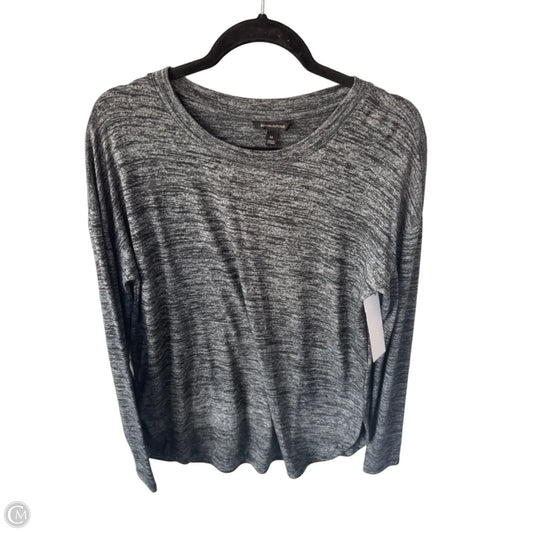 Top Long Sleeve By Banana Republic In Black & Blue, Size: M