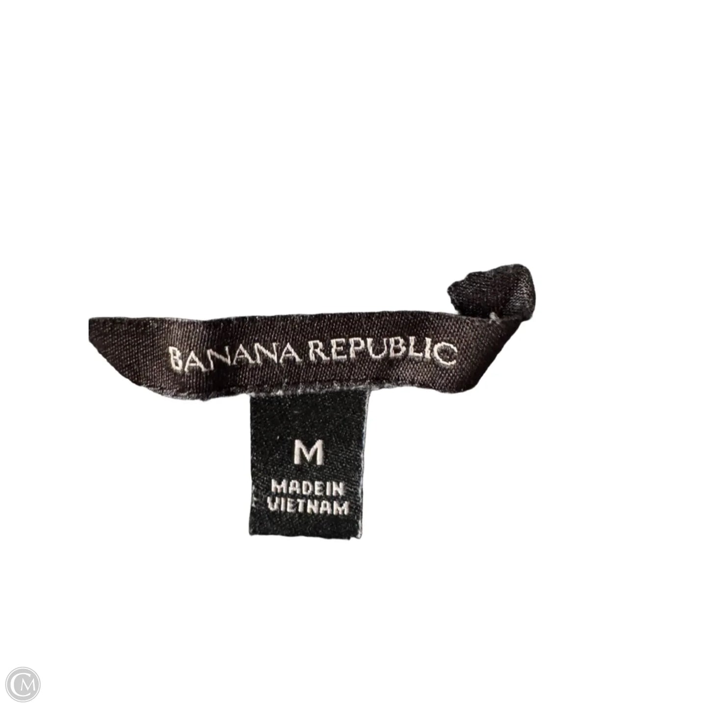 Top Long Sleeve By Banana Republic In Black & Blue, Size: M