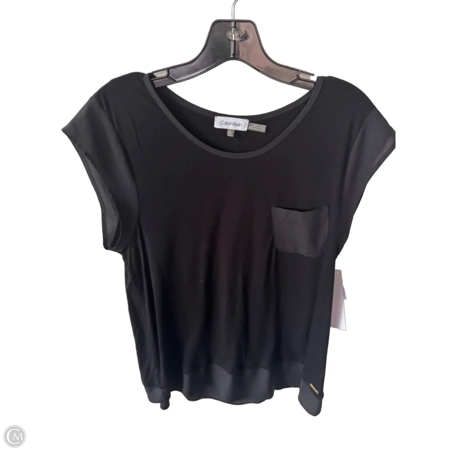 Top Sleeveless By Calvin Klein In Black, Size: L
