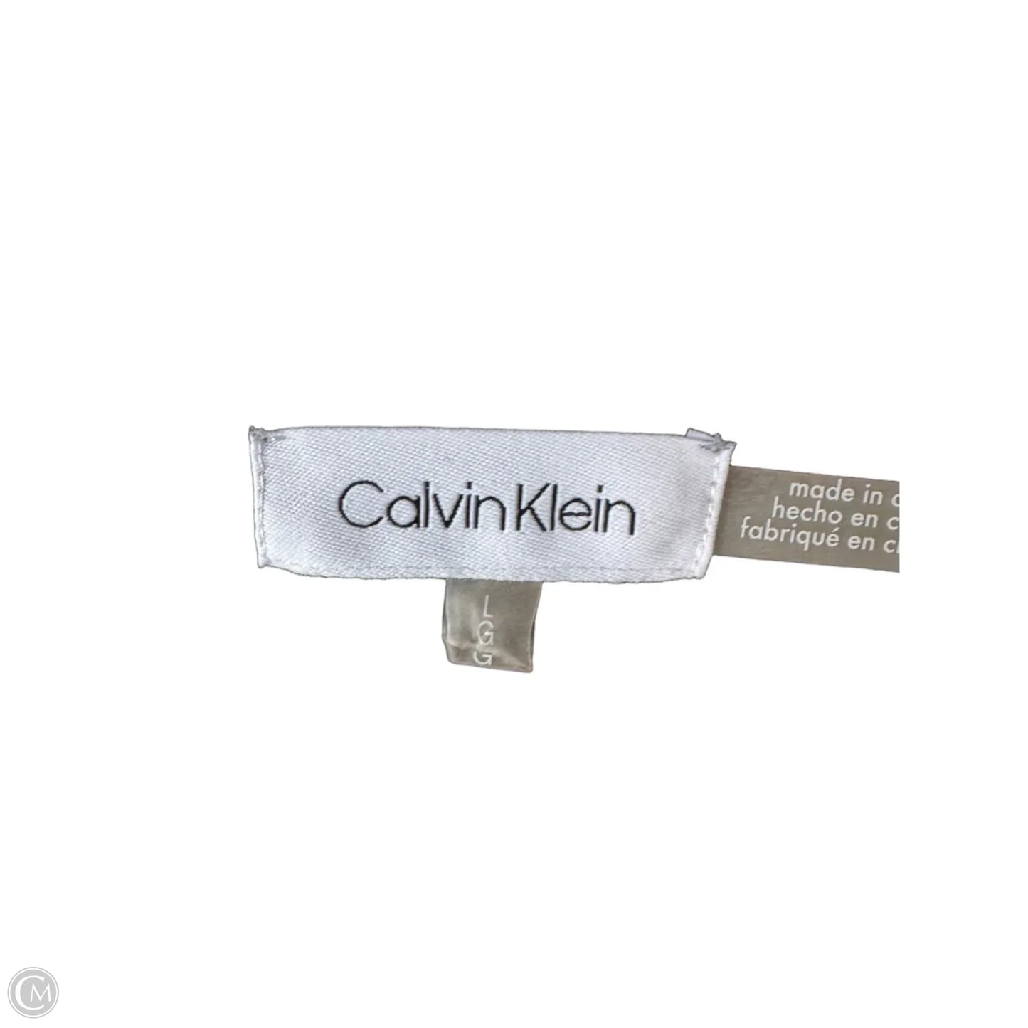 Top Sleeveless By Calvin Klein In Black, Size: L