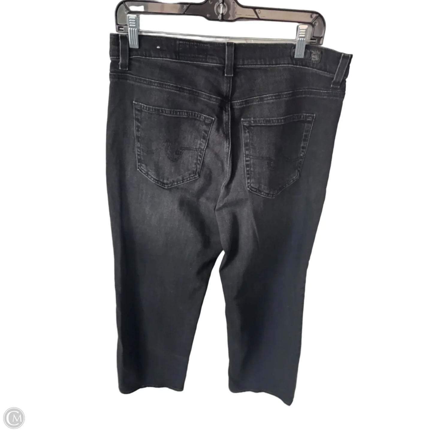 Jeans Straight By Adriano Goldschmied In Black Denim, Size: 12