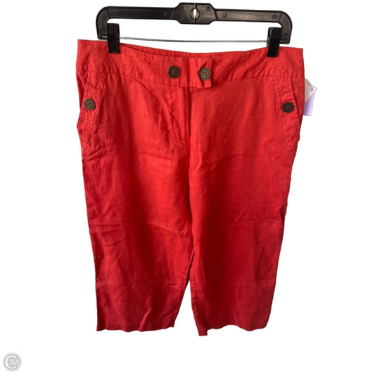Pants Linen By Workshop In Orange, Size: 12