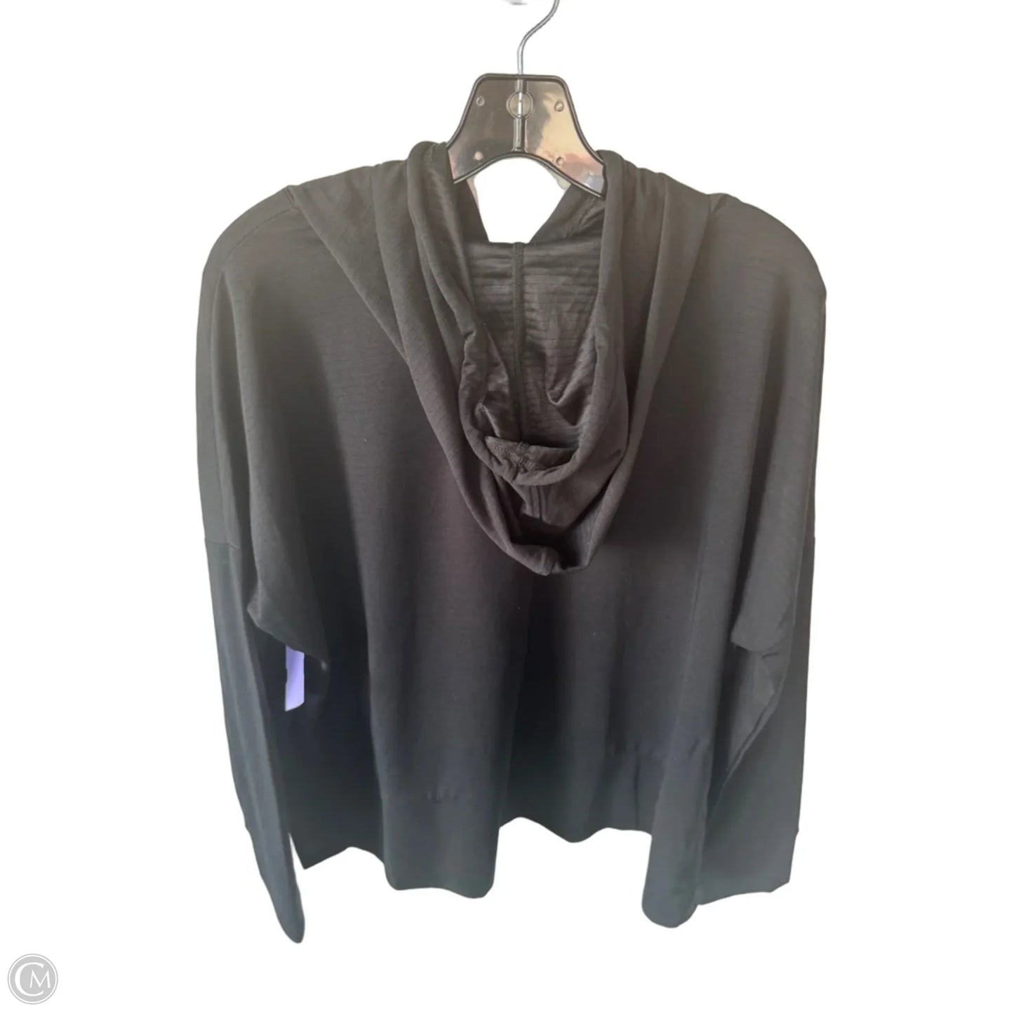 Athletic Top Long Sleeve Hoodie By Mondetta In Black, Size: M