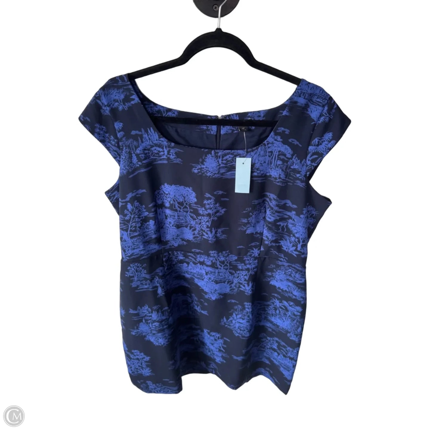 Dress Work By Ann Taylor In Blue, Size: Xlp