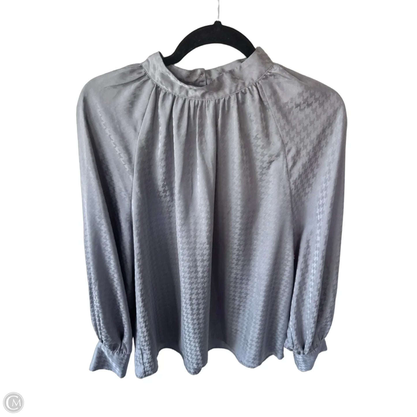 Top Long Sleeve By Ann Taylor In Grey, Size: L