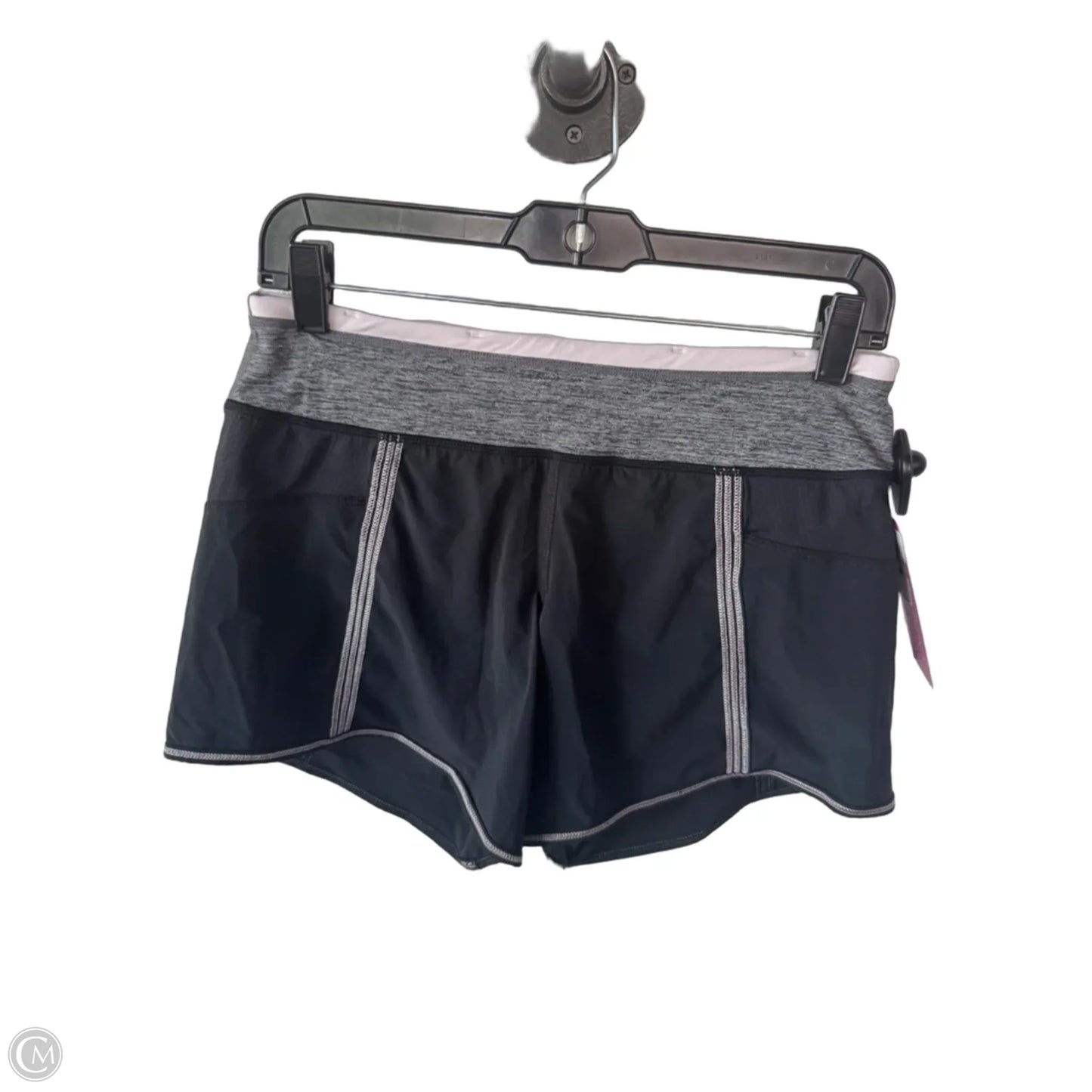 Athletic Shorts By Lululemon In Black & Pink, Size: 6