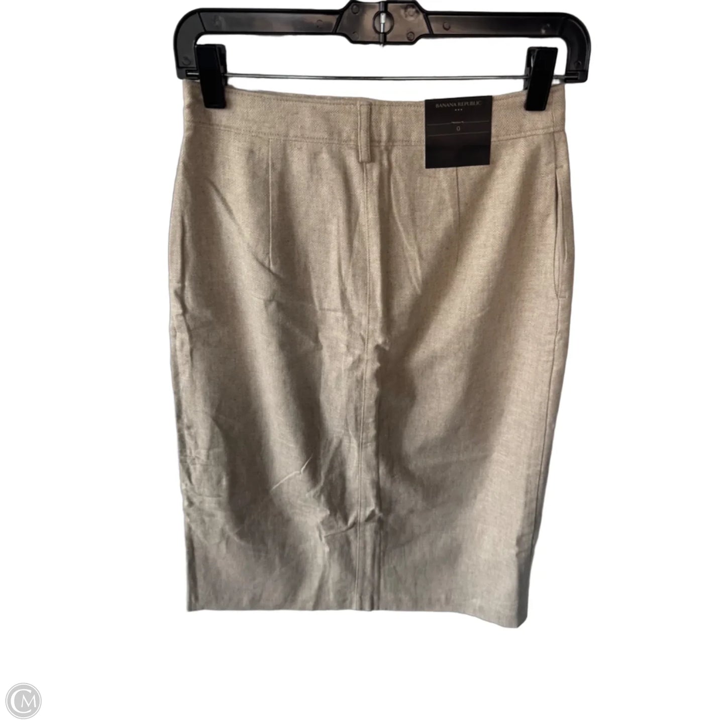 Skirt Midi By Banana Republic In Tan, Size: 0