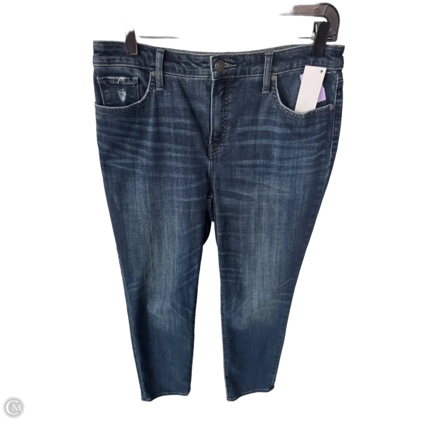Jeans Straight By Chicos In Blue Denim, Size: 6