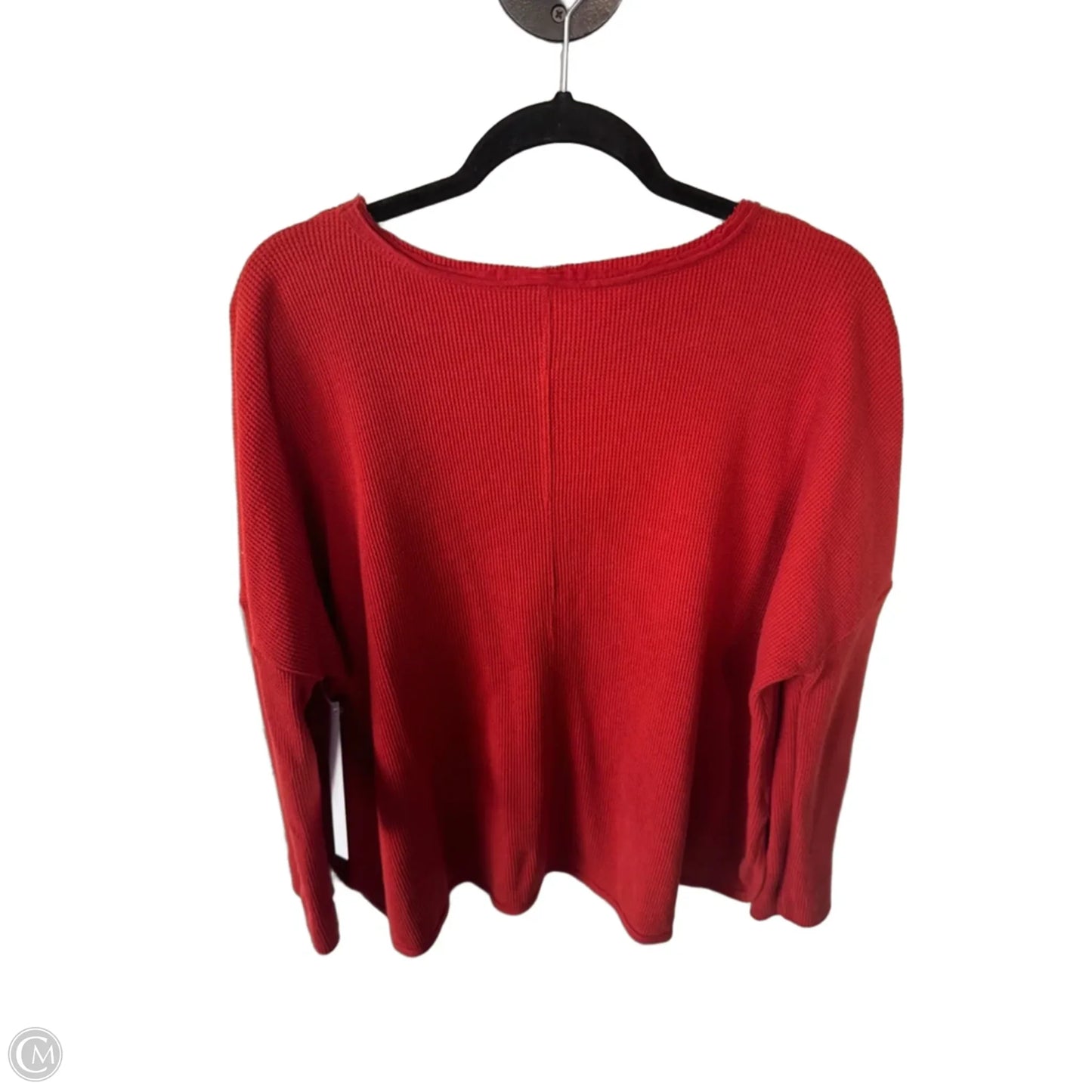 Top Long Sleeve By Anthropologie In Orange, Size: Xs