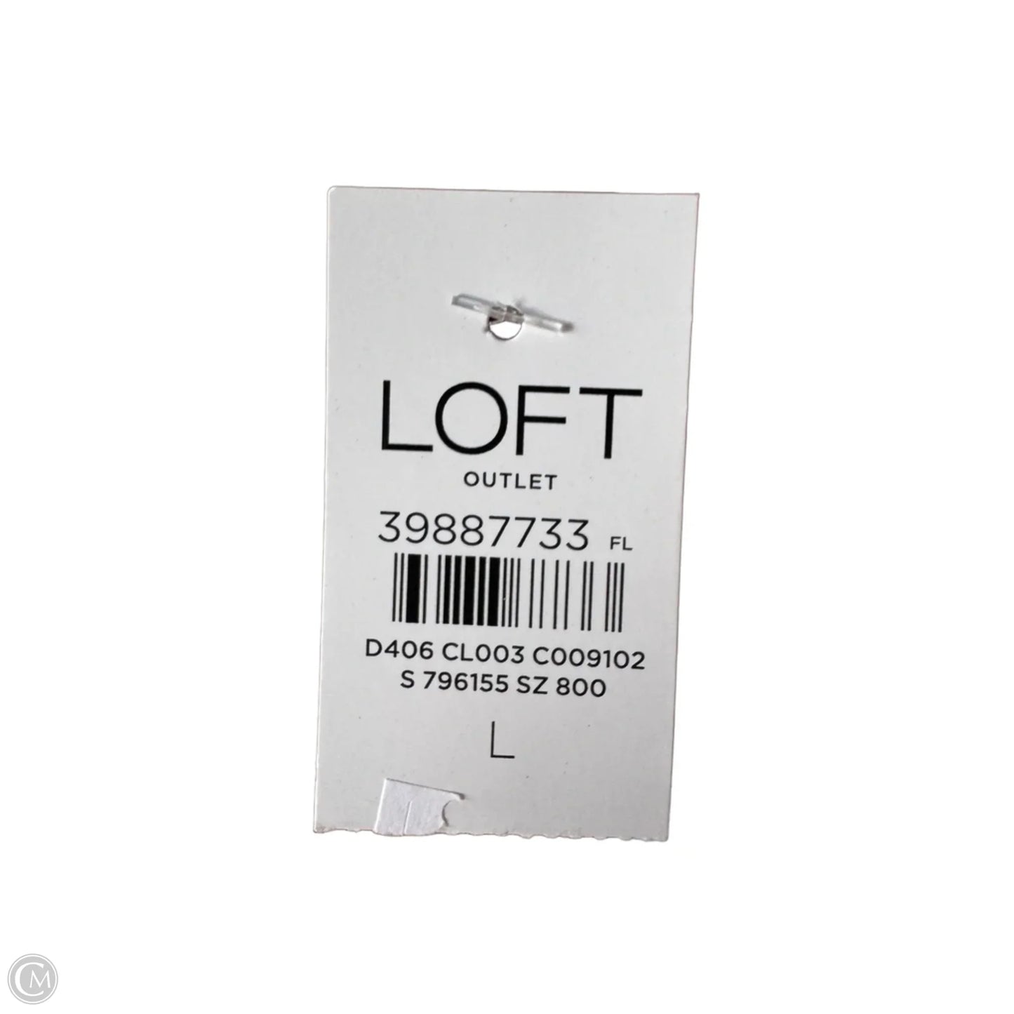 Sweater By Loft In White, Size: L