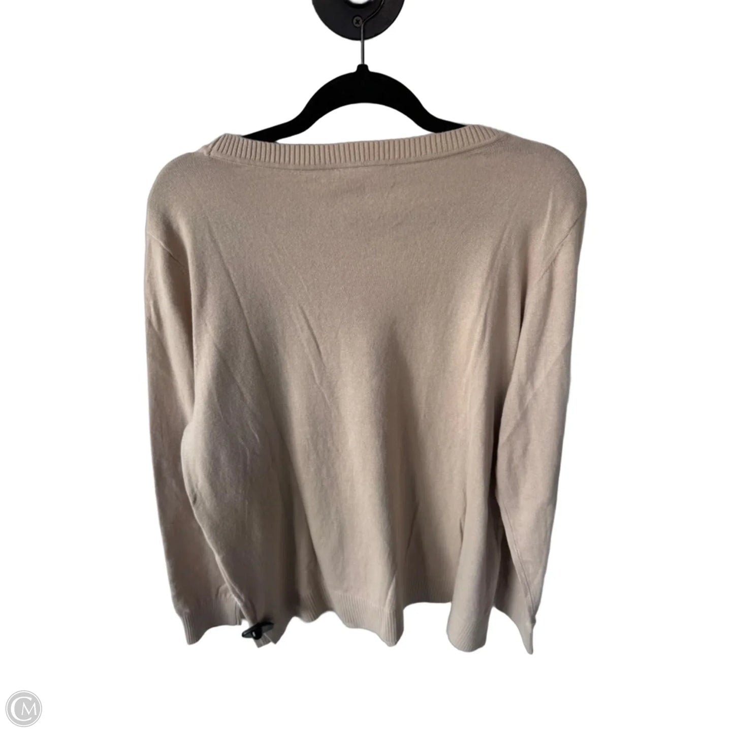 Sweater By Loft In Tan & White, Size: Xl