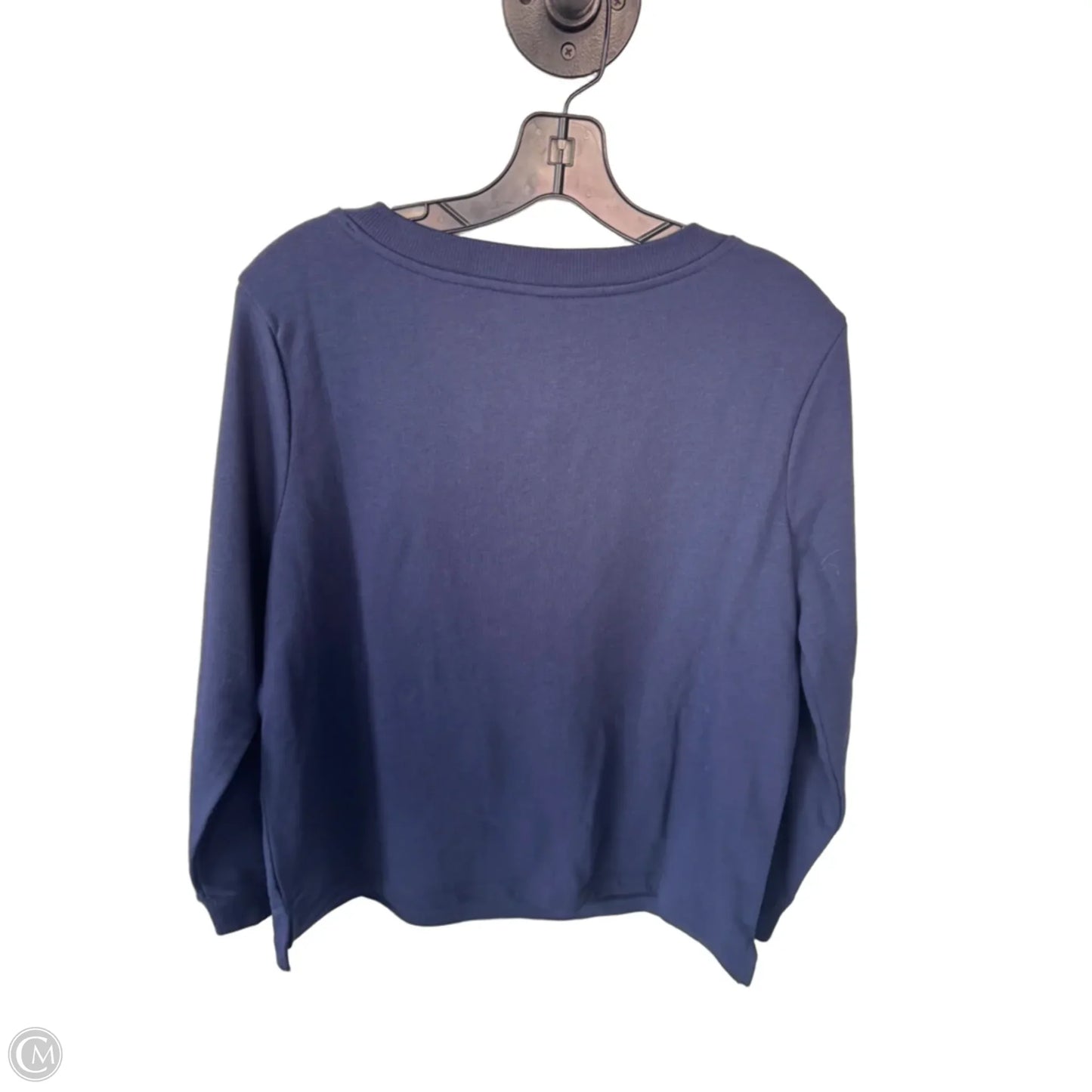 Sweatshirt Crewneck By Old Navy In Blue & White, Size: M