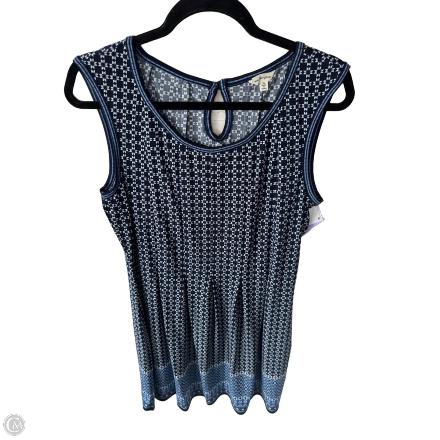 Dress Casual Short By Max Studio In Blue, Size: Xl