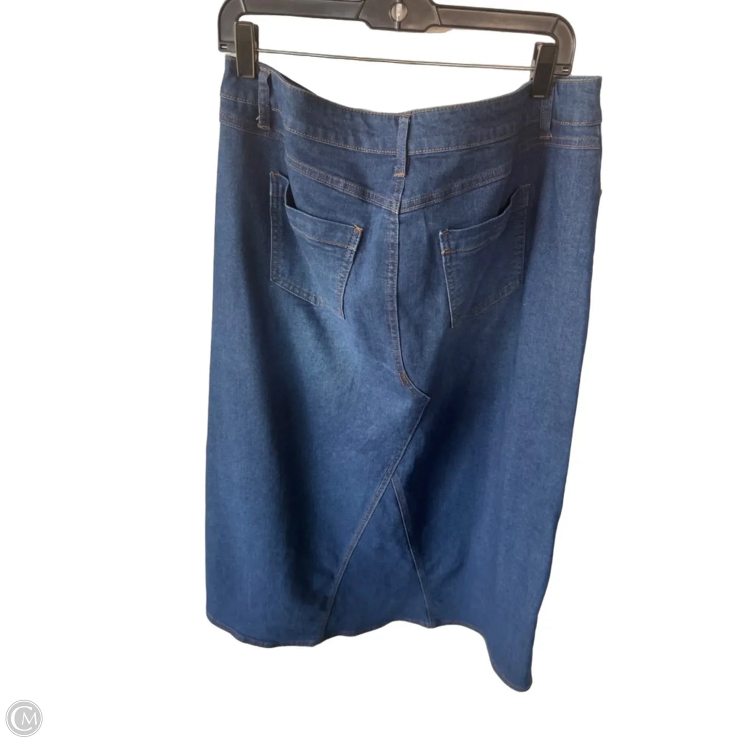Skirt Maxi By Baccini In Blue Denim, Size: 10