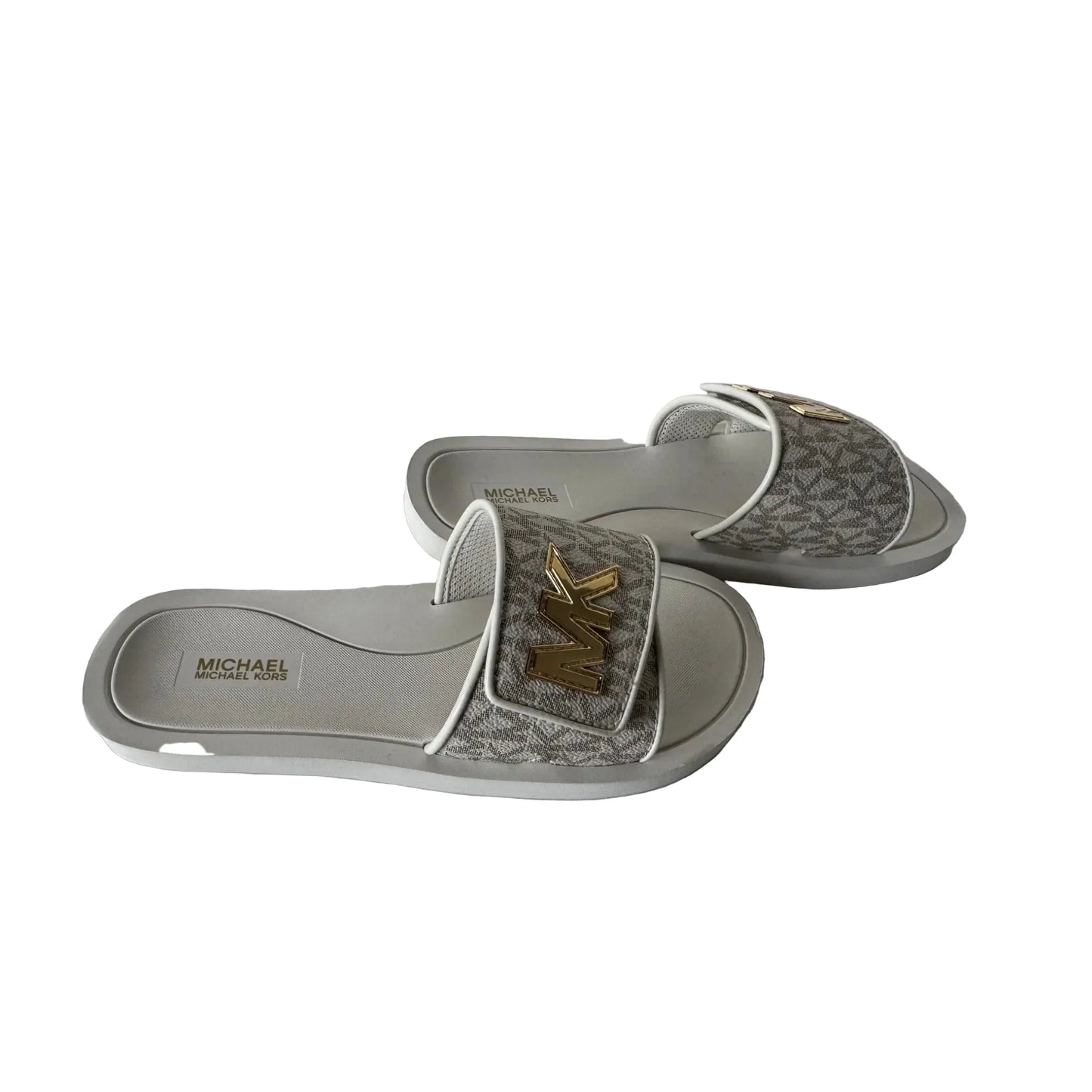 Sandals Flats By Michael By Michael Kors In Cream, Size: 8