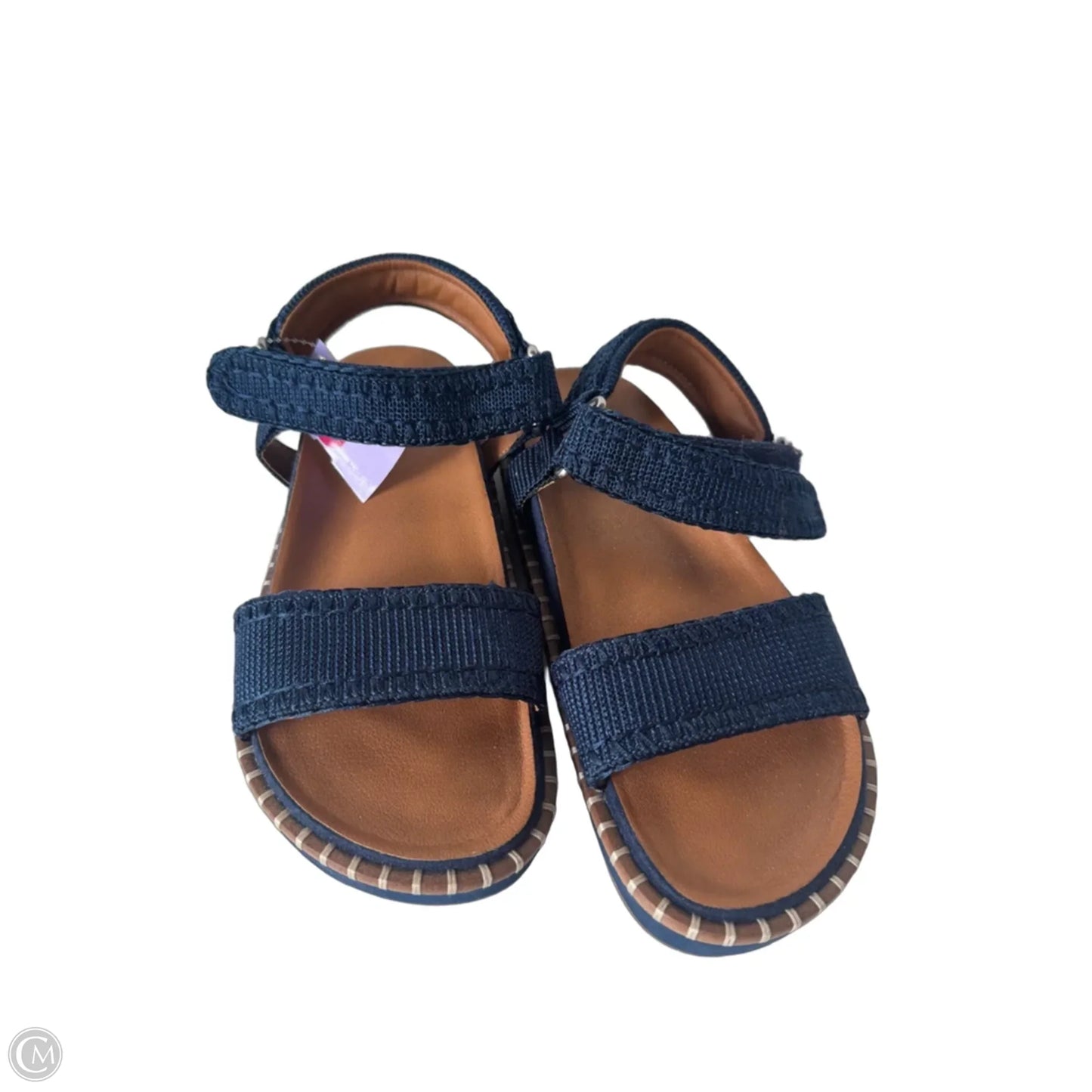 Sandals Flats By Lucky Brand In Blue & Brown, Size: 8
