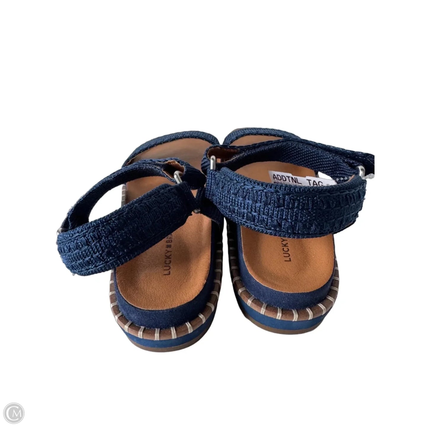 Sandals Flats By Lucky Brand In Blue & Brown, Size: 8