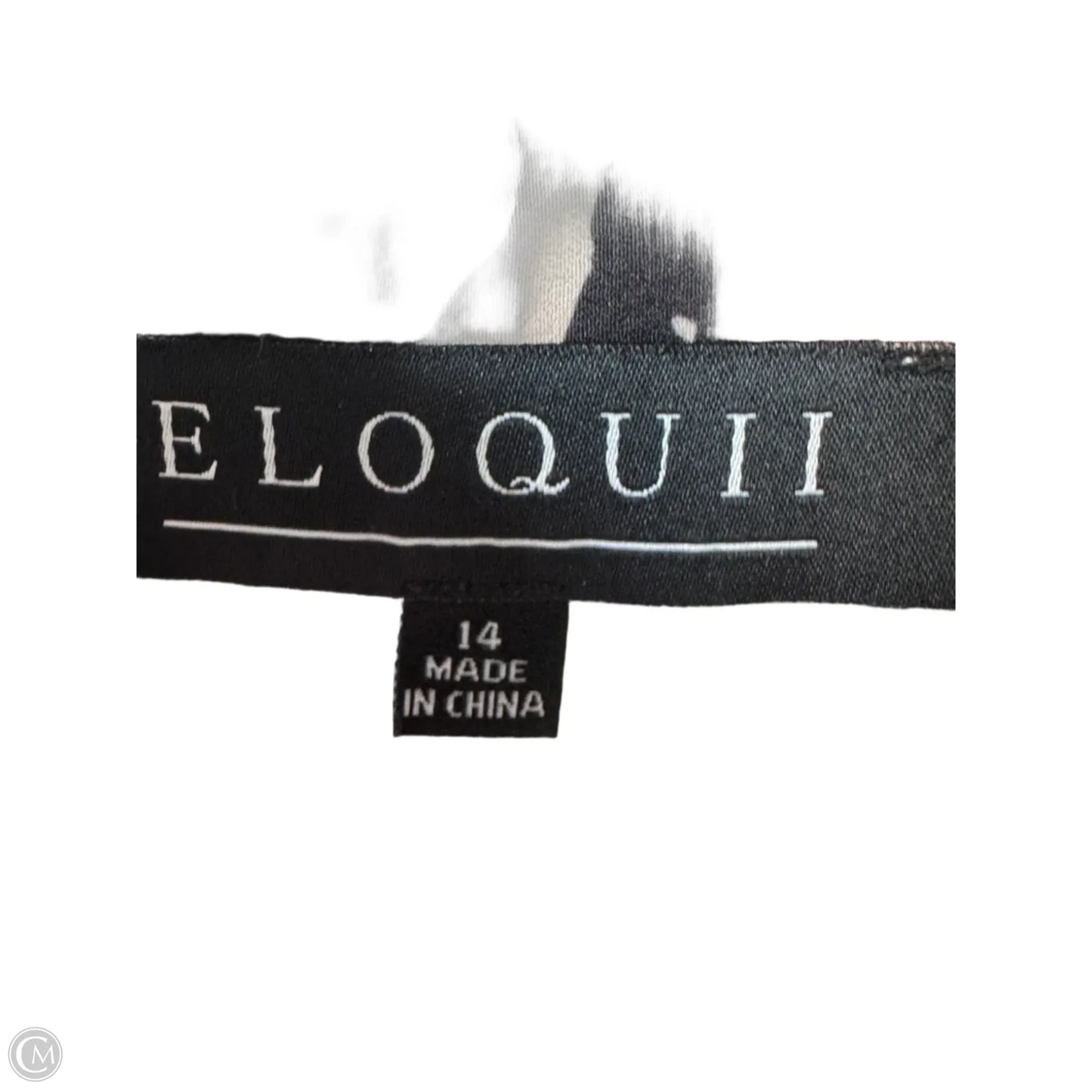 Top Long Sleeve By Eloquii In Black & Brown, Size: L