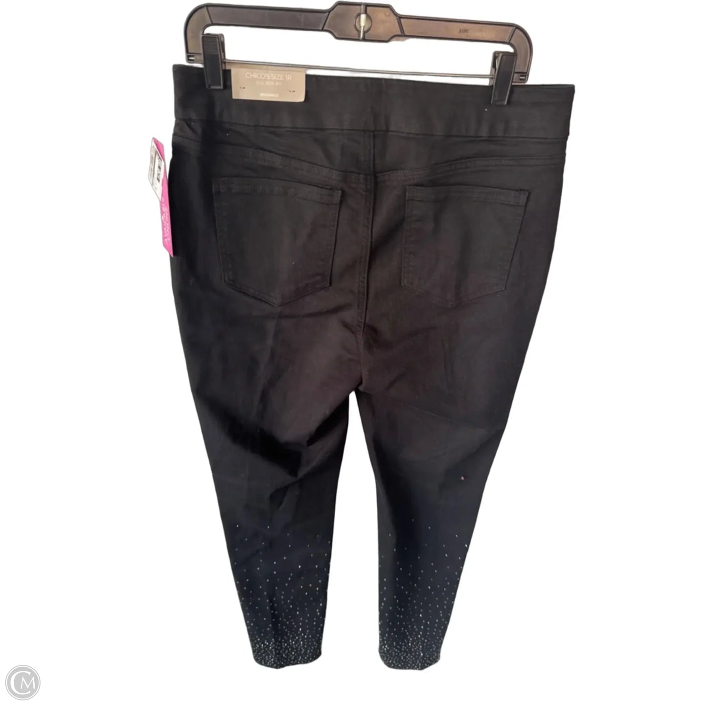 Jeans Jeggings By Chicos In Black Denim, Size: 8
