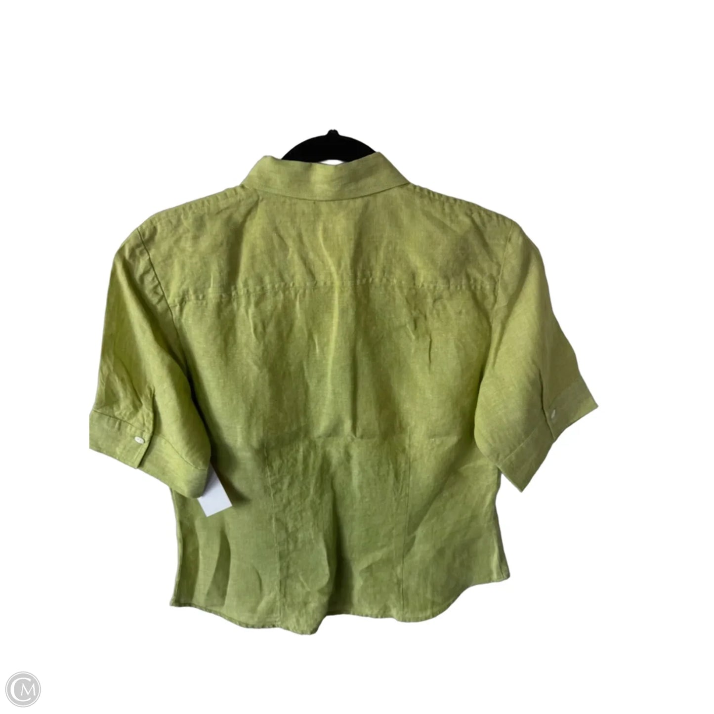 Top Short Sleeve By Talbots In Green, Size: M
