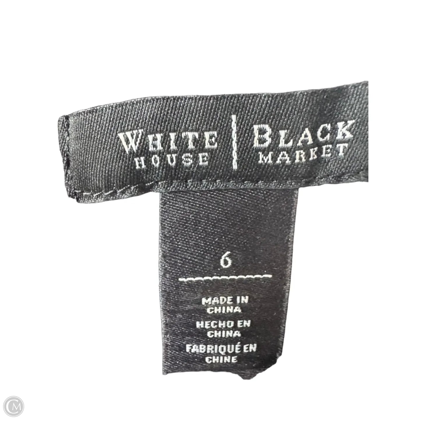 Dress Casual Short By White House Black Market In Black & White, Size: S