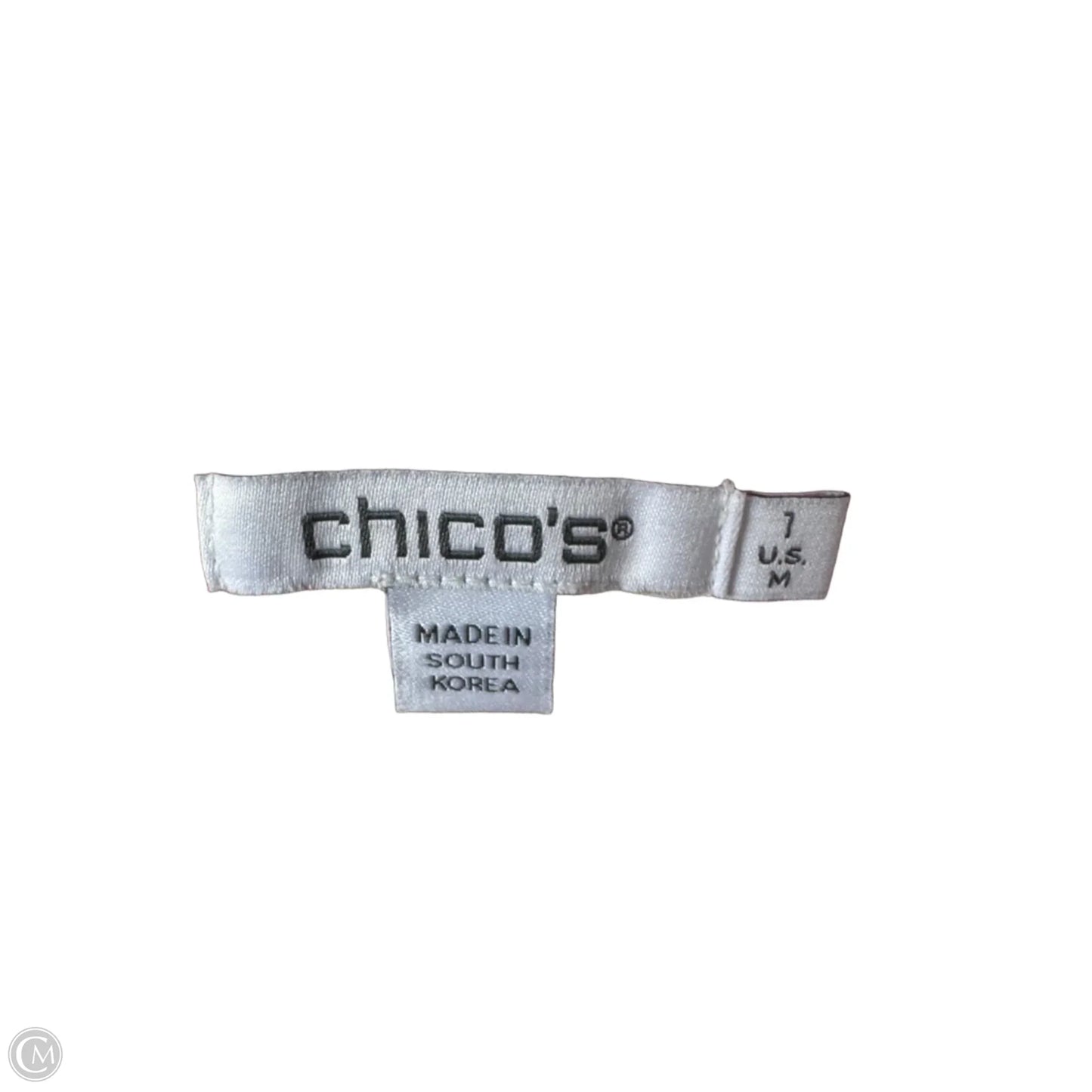 Top Short Sleeve By Chicos In Pink, Size: M