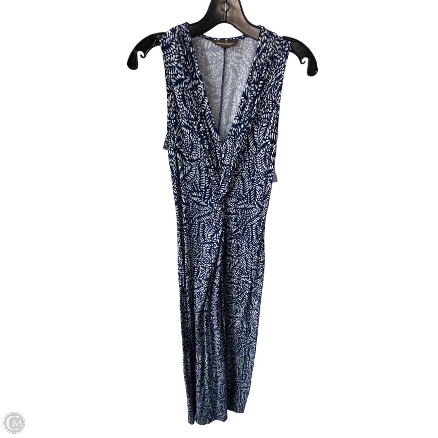 Dress Casual Maxi By Tommy Bahama In Blue & White, Size: S