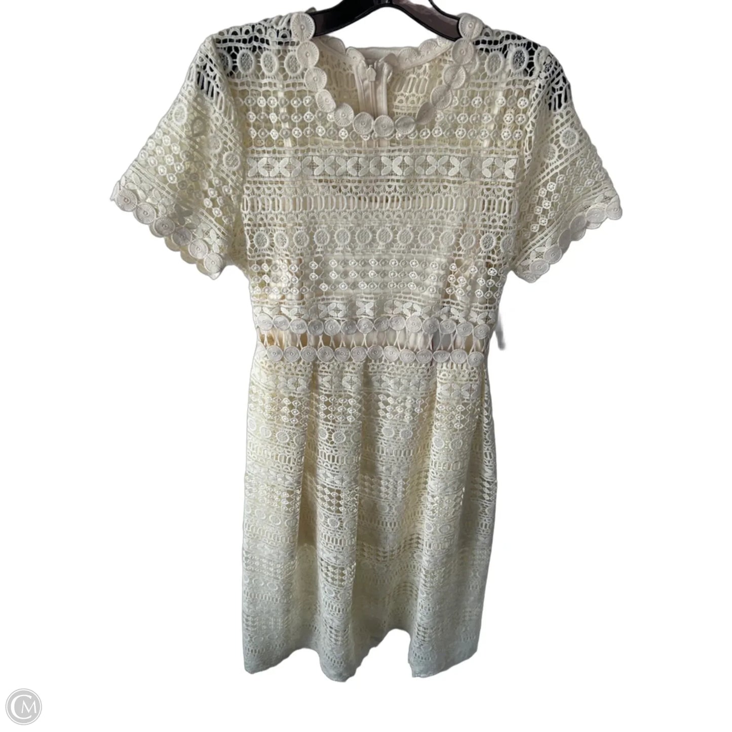 Dress Set 2pc By Clothes Mentor In Cream, Size: M