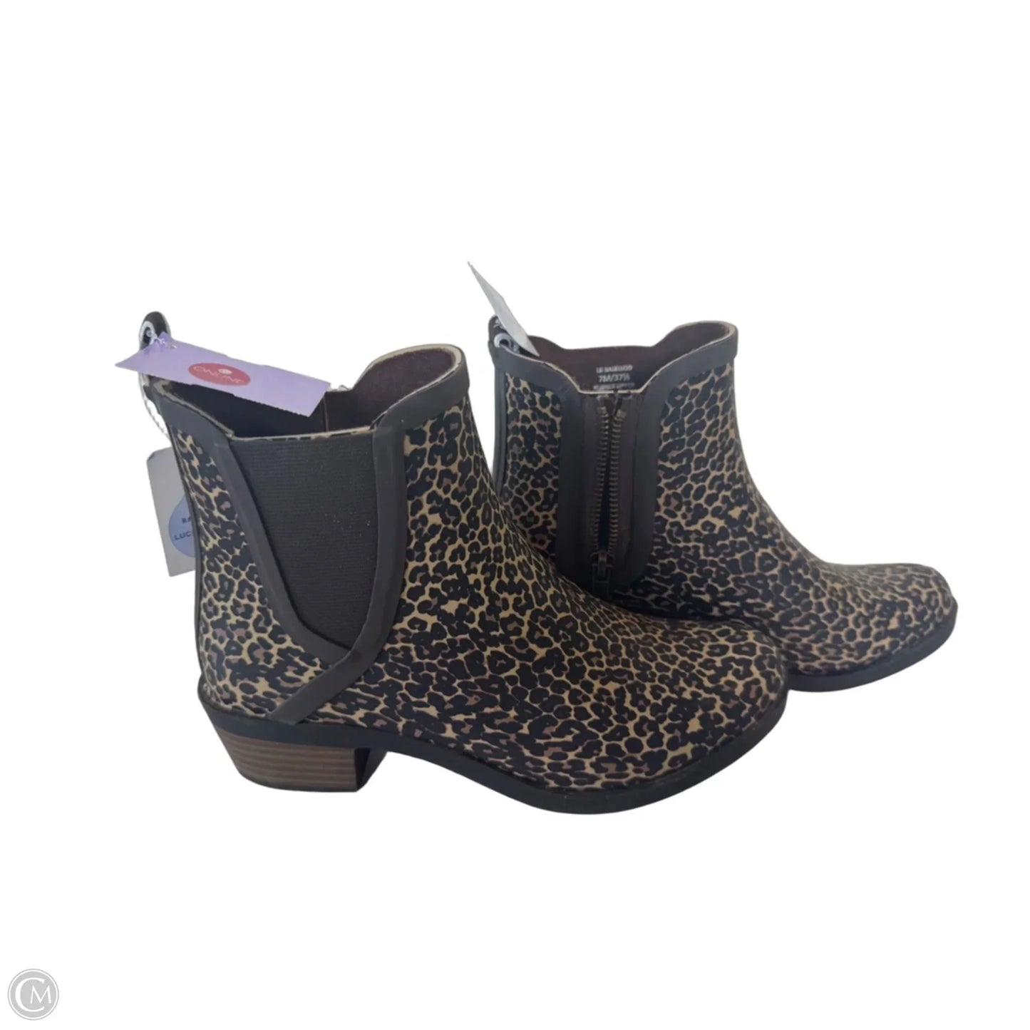 Boots Rain By Lucky Brand In Animal Print, Size: 7