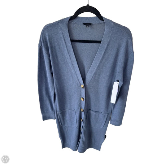 Sweater Cardigan By Talbots In Blue, Size: S