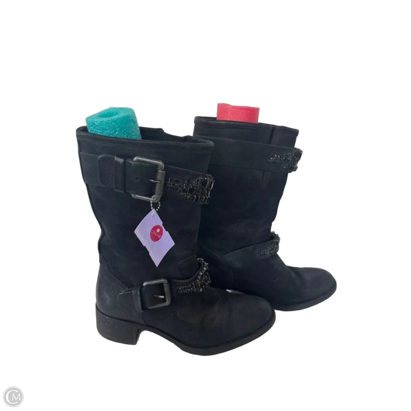 Boots Designer By Vera Wang In Black, Size: 6.5