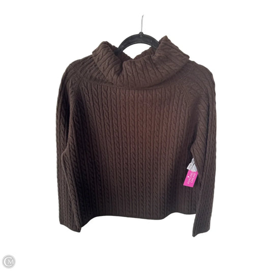 Sweater By Doncaster In Brown, Size: L