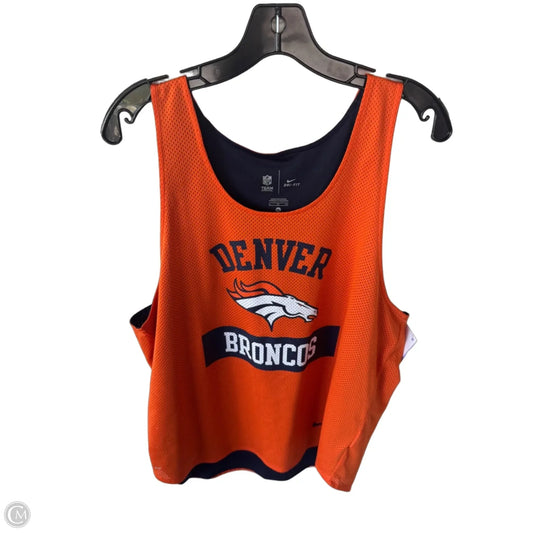 Top Sleeveless Basic By Nfl In Orange, Size: Xl