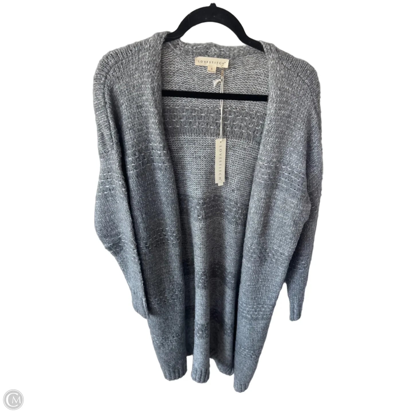 Sweater Cardigan By Lovestitch In Grey, Size: S