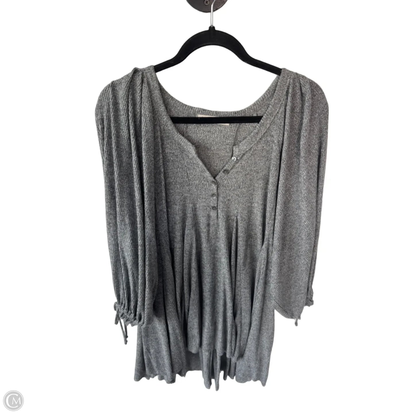 Tunic 3/4 Sleeve By We The Free In Grey, Size: S